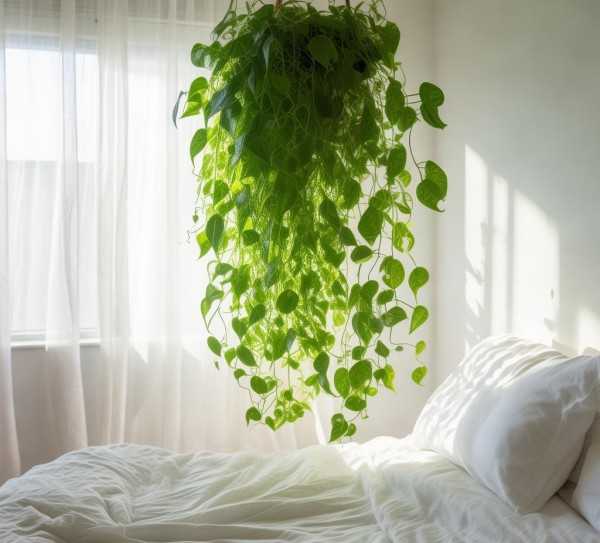 绿萝卧室，清新空气，助眠好帮手