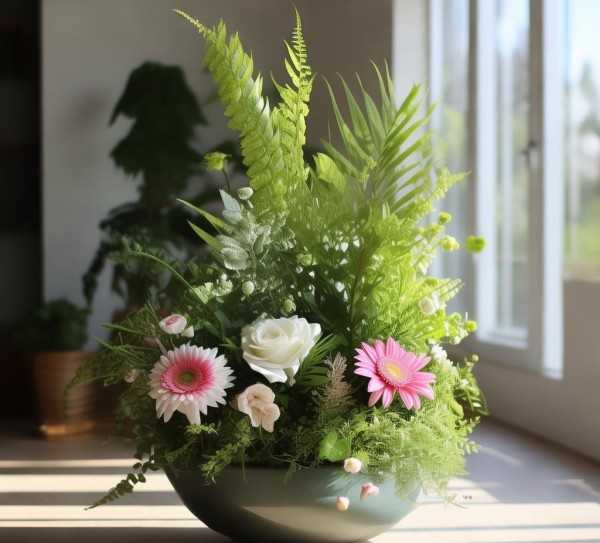 绿意盎然，园艺鲜花盆景，打造家居生态美学空间