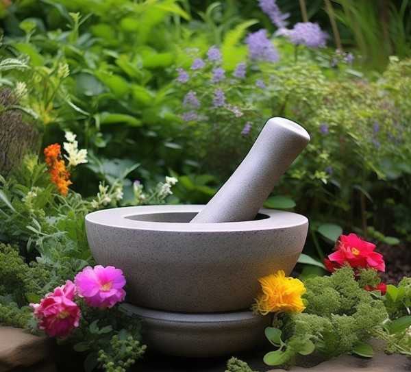 石臼鲜花盆景，传统与现代交融的艺术精品