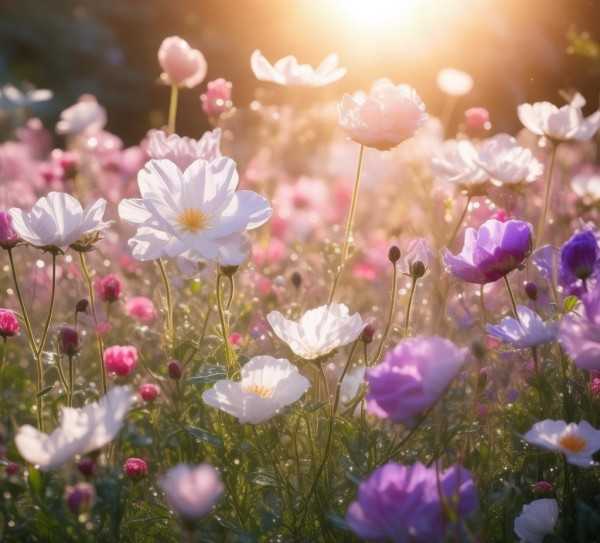 花语永恒，纯洁之花的永恒象征