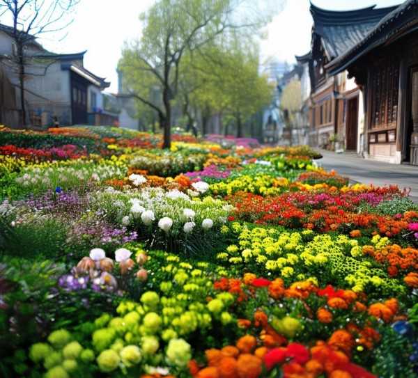 蠡县古韵新绿，鲜花盆景映古县风情