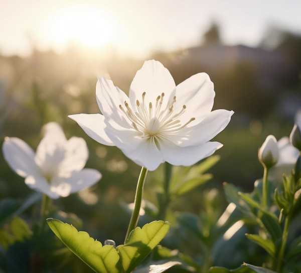 白花，纯洁高雅的世间美好缩影,白花，纯洁与高雅的象征，犹如世间美好事物的缩影,寓意,花语,魅力,第1张