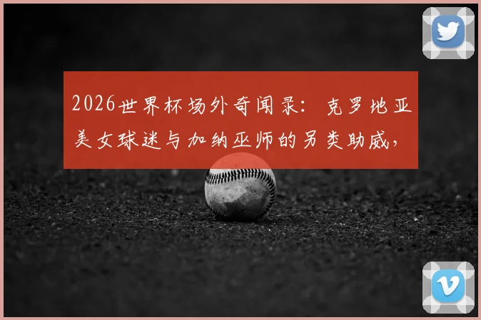2026世界杯场外奇闻录：克罗地亚美女球迷与加纳巫师的另类助威，盘点赛场外那些抢镜瞬间